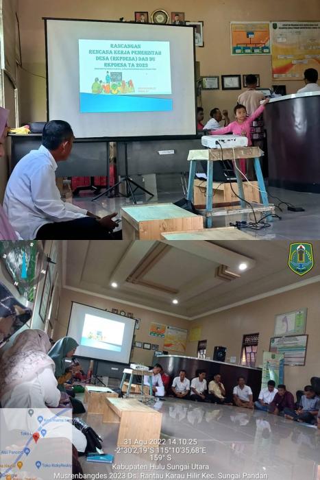 Kegiatan Bidang Pertanian Melalui Musrenbangdes Desa Rantau Karau Hilir Kec. Sungai Pandan Kab. Hulu Sungai Utara