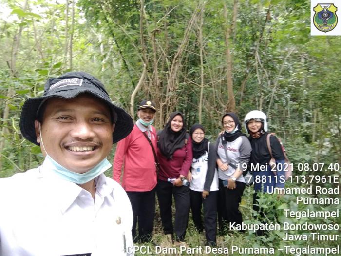 Pembuatan Poligon Kegiatan Dam Parit Kecamatan Tegalampel
